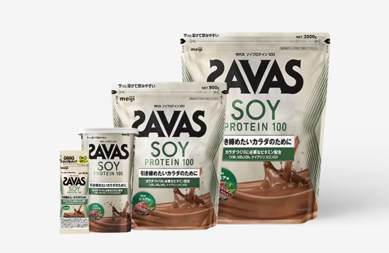 SUSTAINABLE ザバスソイプロテイン100 making sure the title breaks line